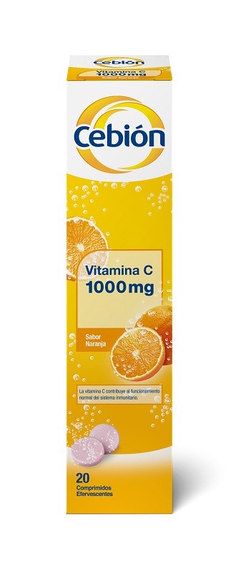 CEBIÓN Vitamina C 1000mg 20 Comprimidos Efervescentes-1