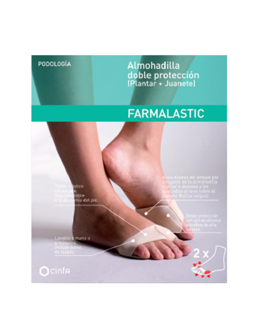 FARMALASTIC Coussin Double Protection Grande Taille 2 Unités