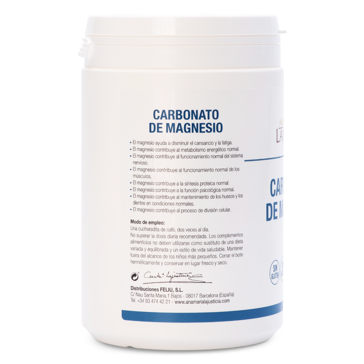 Ana María Lajusticia Carbonato de Magnésio 130 g