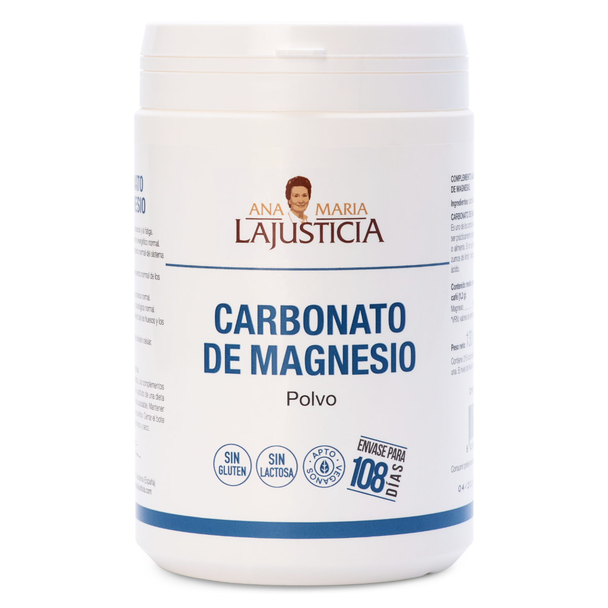 Ana María Lajusticia Carbonato de Magnésio 130 g