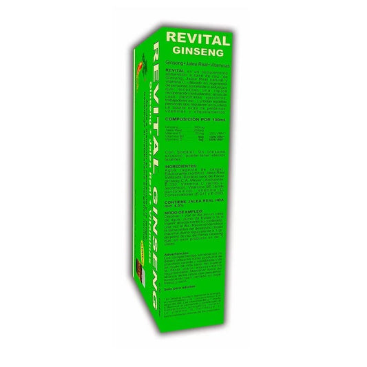 REVITAL Ginseng + Jalea Real + Vitaminas 20 Viales-1