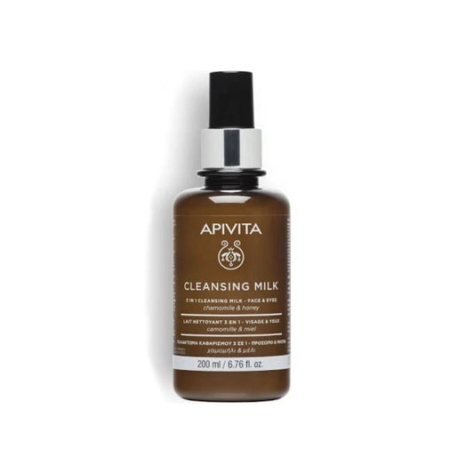 APIVITA Leche Limpiadora 3 en 1 Rostro y Ojos 200ml-1