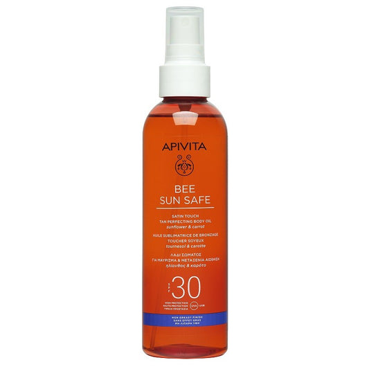 APIVITA Bee Sun Safe Aceite Corporal Bronceado Perfecto SPF30 (200ml)-1