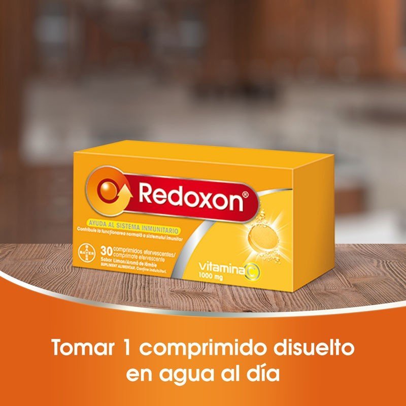 REDOXON Vitamina C Limón DUPLO 2x30 Comprimidos Efervescentes-3