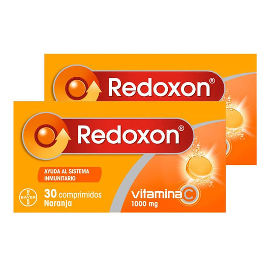 REDOXON Vitamina C Naranja DUPLO 2x30 Comprimidos Efervescentes-1
