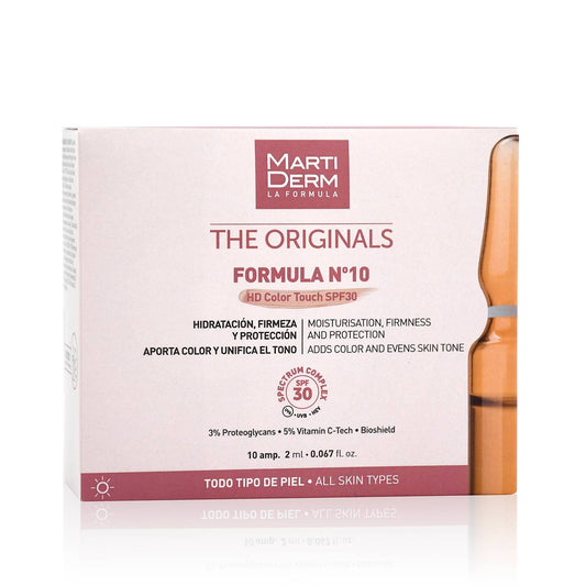 MARTIDERM Ampollas Fórmula Nº10 SPF 30 con Color x10 Ampollas-1