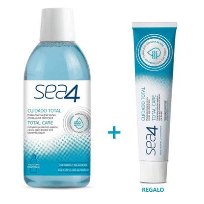 SEA4 Colutorio Cuidado Total 500ml + Pasta de Dientes 75ml GRATIS-1