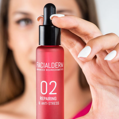 FACIALDERM Serum Booster 02 Reparador y Antiestrés 30ml-5
