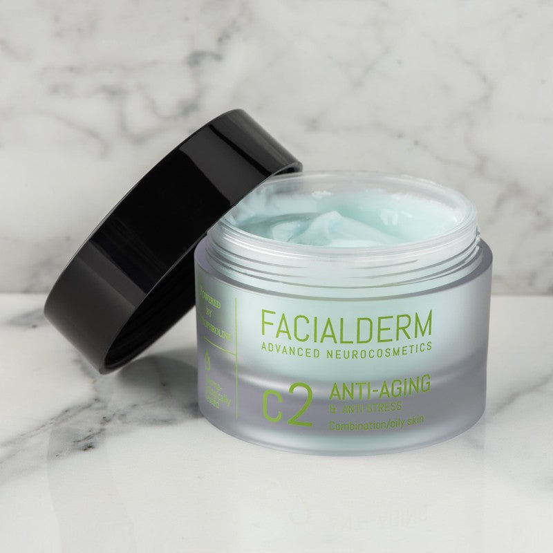 FACIALDERM Crema C2 Antiedad y Antiestrés para Piel Mixta y Grasa 50ml-2