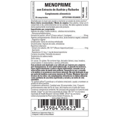 SOLGAR MenoPrime 30 mini comprimidos-3