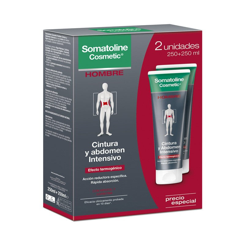 SOMATOLINE Hombre Cintura y Abdomen Intensivo DUPLO 2x250ml-1