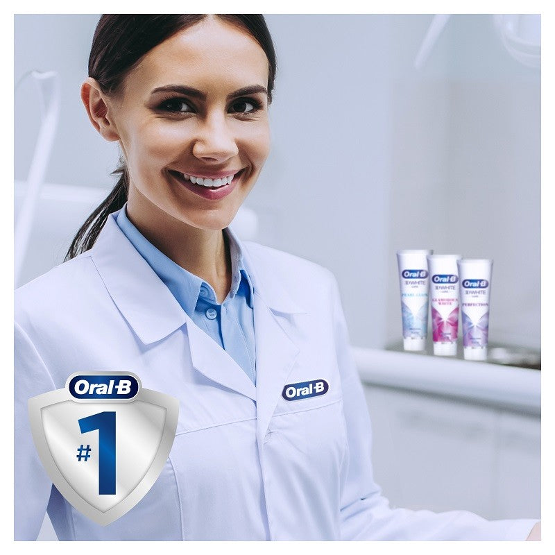 ORAL-B Pasta de Dientes 3D White Brillo Seductor Blanqueadora 75ml-3