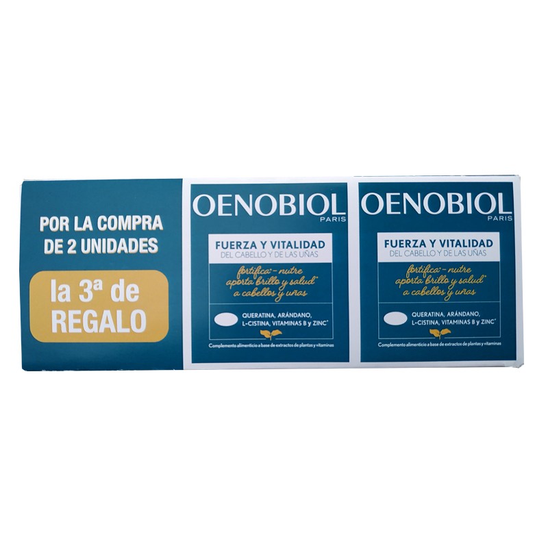 OENOBIOL Fuerza y Vitalidad Cabello y Uñas 120 + 60 comprimidos de REGALO-1