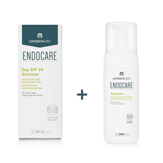 ENDOCARE Day SPF 30 (40ml) + Aquafoam Limpiador Facial 125ml-1
