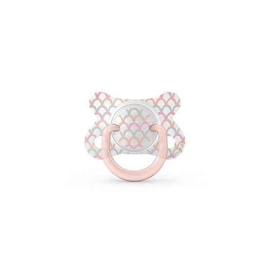 SUAVINEX Chupete Fusion Tetina Anatómica Silicona 2-4 Meses (Rosa Ondas)-1