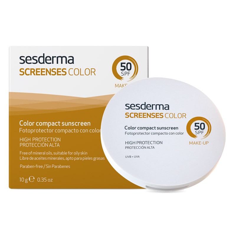 SESDERMA Screenses Color Compact Sunscreen Brown SPF 50 10g-1