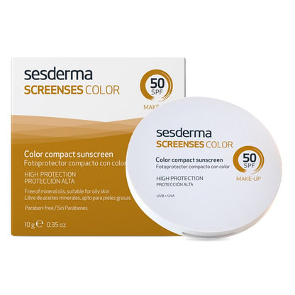 SESDERMA Screenses Color Compact Sunscreen Brown SPF 50 10g-1