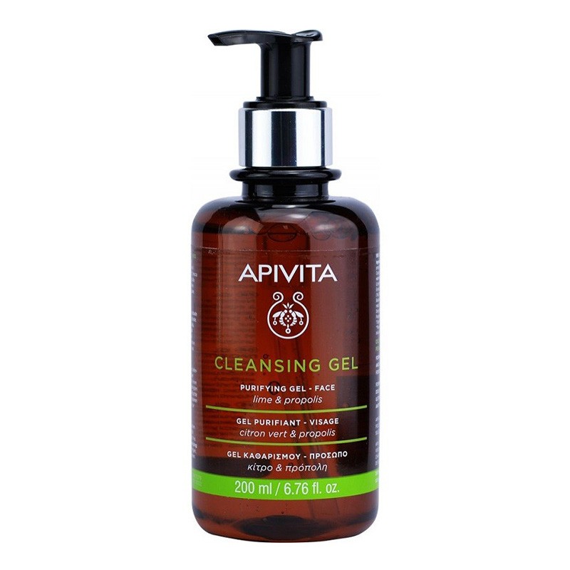APIVITA Gel Limpiador Propóleo y Lima Piel Grasa y Mixta 200ml-1