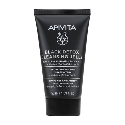 Apivita Gel Limpiador Negro Detox Rostro y Ojos 50ml-1