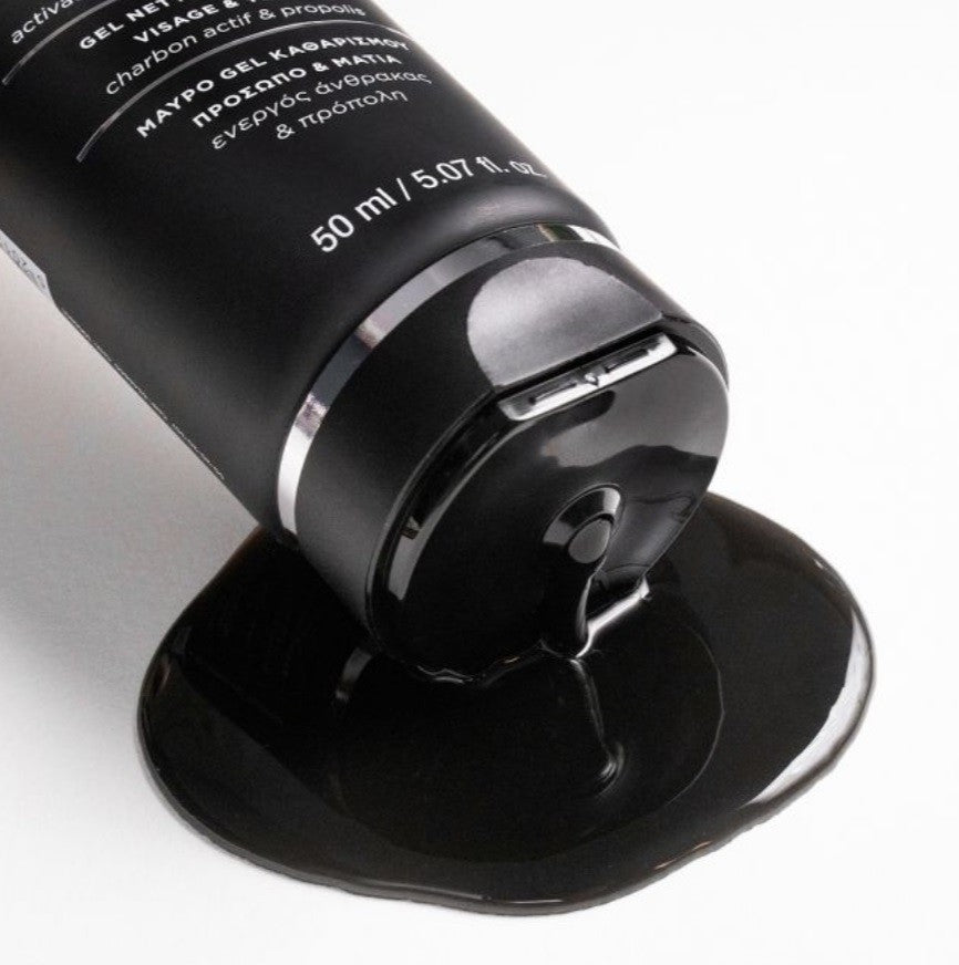 Apivita Gel Limpiador Negro Detox Rostro y Ojos 50ml-2