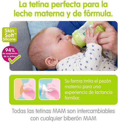 MAM Biberón Easy Start Anti Cólico 260ml - Blanco-3