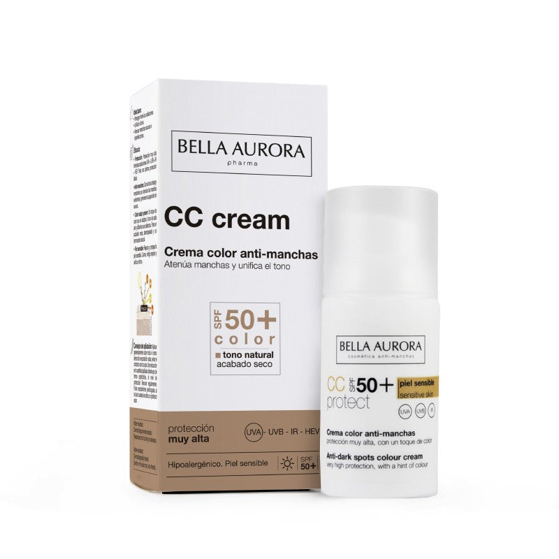 BELLA AURORA Crema Color Antimanchas Piel Sensible SPF50+ (30ml)-2