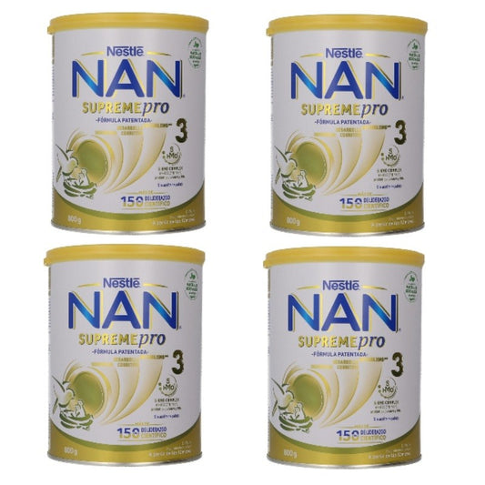 NAN Pack Supreme Pro 3 Lait de Croissance 4x800gr