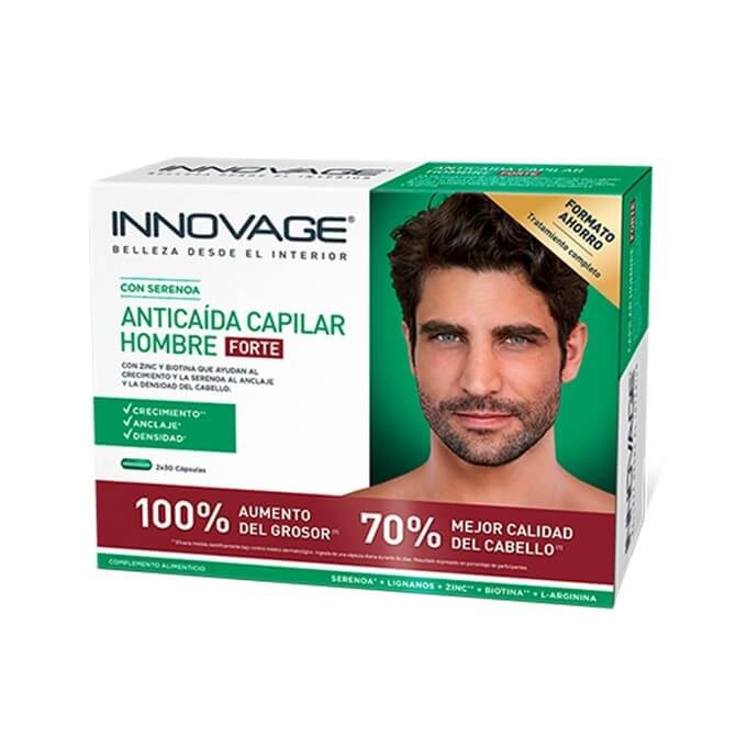 INNOVAGE Anticaída Capilar Hombre Forte DUPLO 2x30 Cápsulas-1