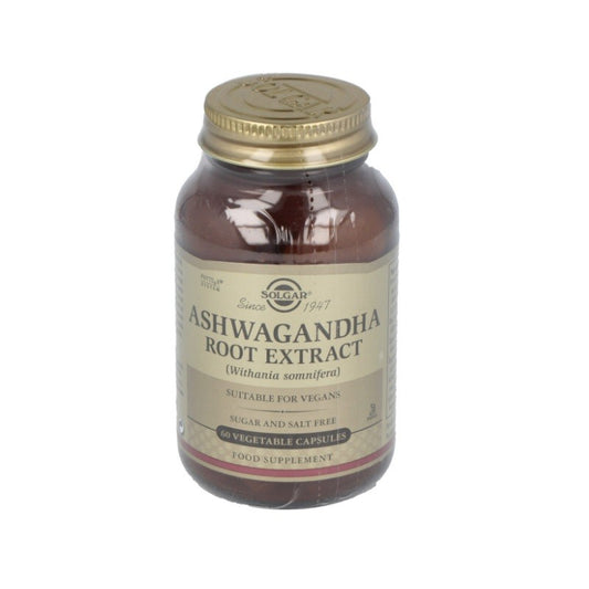 SOLGAR Ashwagandha 60 Cápsulas Vegetales-1