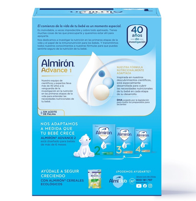 ALMIRÓN Advance 1 con Pronutra Leche para Lactantes 1200gr NUEVA FÓRMULA-4