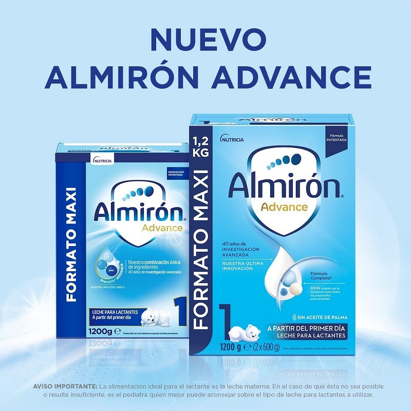 ALMIRÓN Advance 1 con Pronutra Leche para Lactantes 1200gr NUEVA FÓRMULA-5