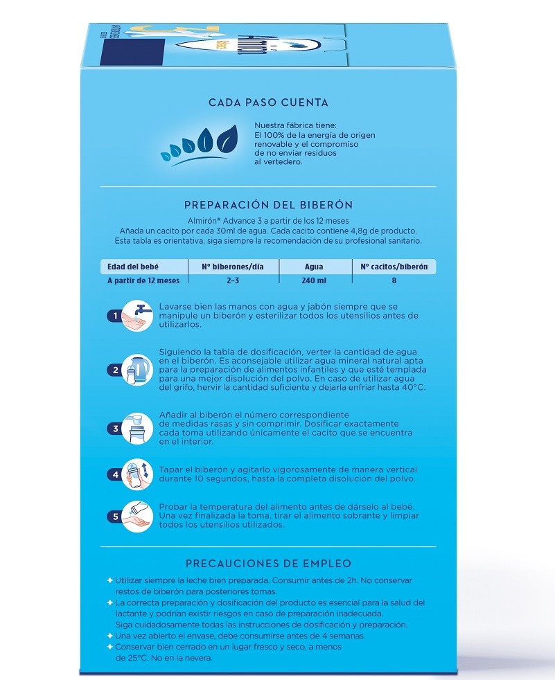 ALMIRÓN Advance 3 con Pronutra Leche de Crecimiento 1200gr NUEVA FÓRMULA-2