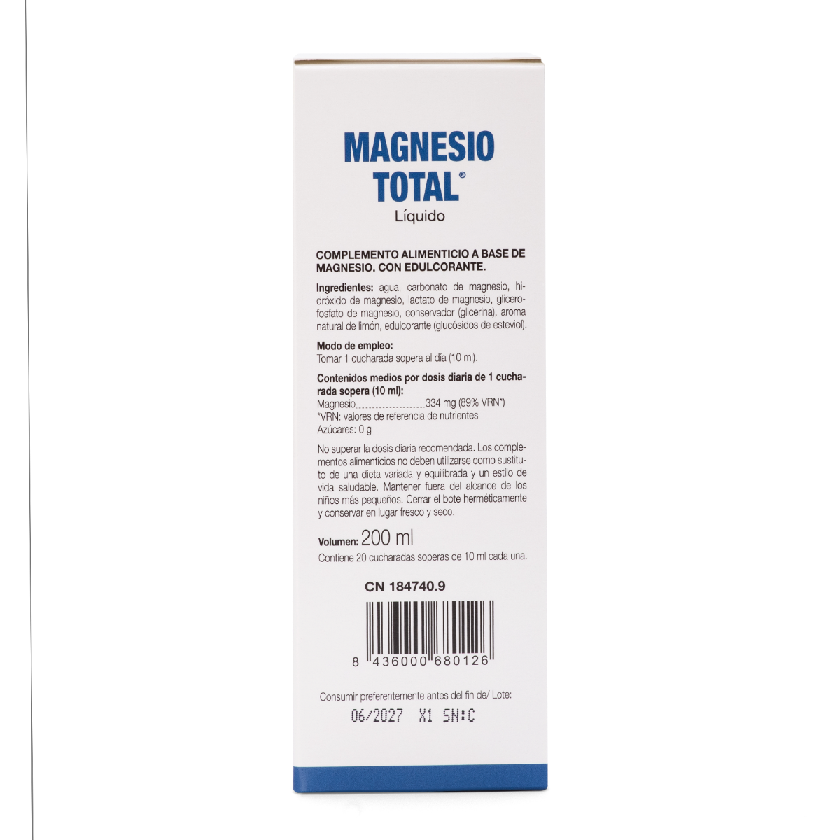 Ana María Lajusticia Total Magnesium Liquid Zitronengeschmack 200ml