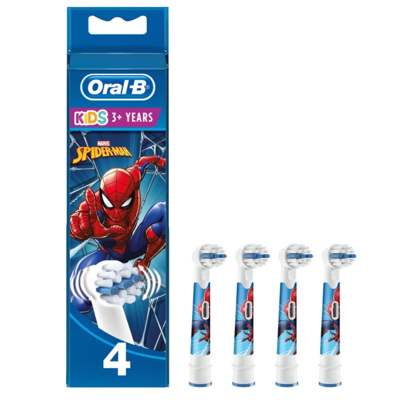 ORAL-B Kids Recambios Cepillo Eléctrico Spiderman 4 Cabezales-1