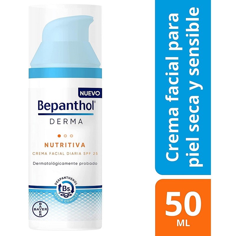 BEPANTHOL Derma Nutritiva Crema Facial Diaria SPF25 (50ml)-2