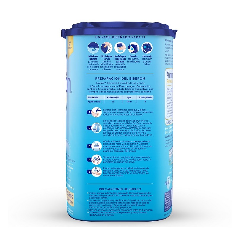 ALMIRÓN Advance 4 con Pronutra Leche de Crecimiento 800gr-4