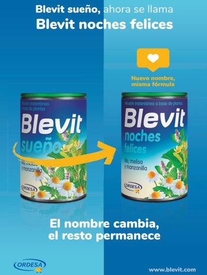 BLEVIT Sueño Infusión Instantánea "Noches Felices" 150g-2