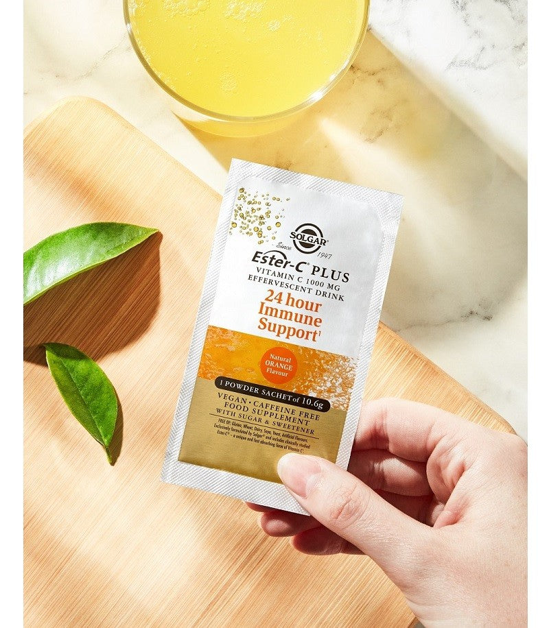 SOLGAR Ester-C Plus Vitamina C 1000mg Efervescente 7 sobres-2