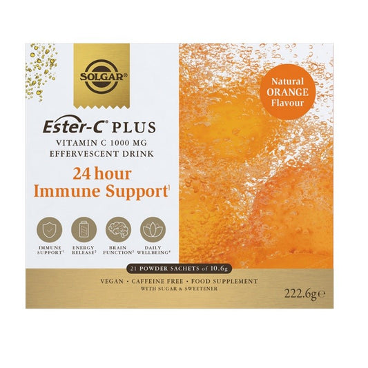 SOLGAR Ester-C Plus Vitamina C 1000mg Efervescente 21 sobres-1