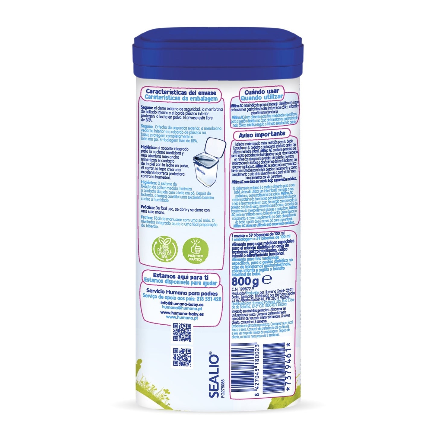 Miltina AC Expert Leche de Inicio 800gr-3