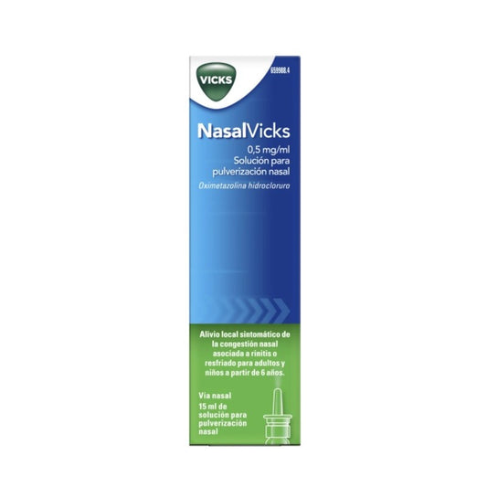 VICKS NasalVicks 0.5mg/ml Solución para Pulverización Nasal 15ml-1