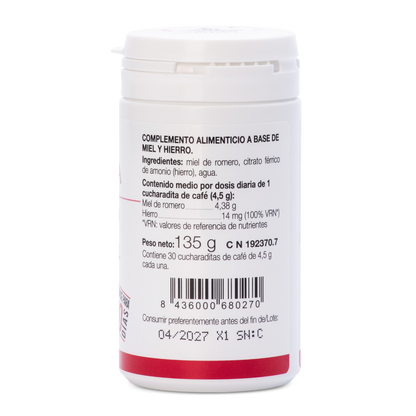 Ana María Lajusticia Hierro Con Miel 135g