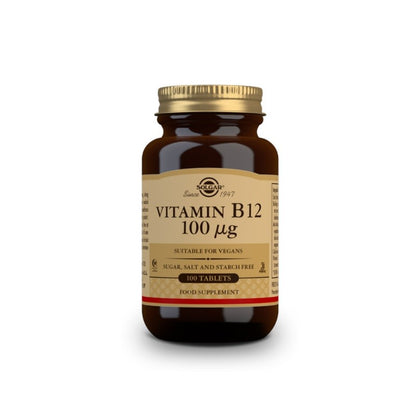 SOLGAR Vitamina B12 100μg (Cianocobalamina) 100 comprimidos-1