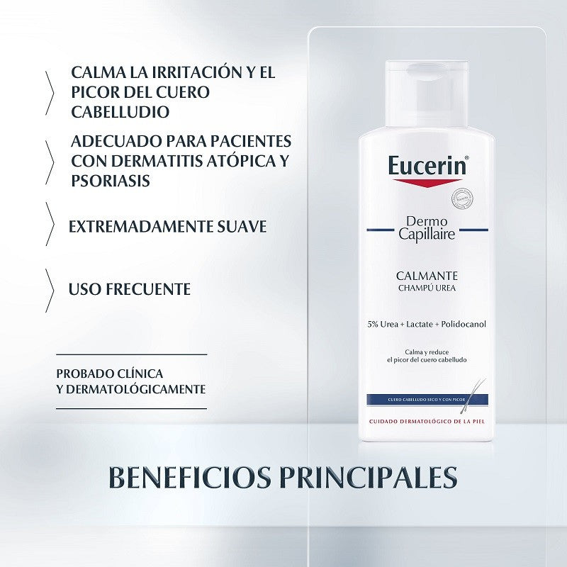 EUCERIN Champú Urea Dermo Capillaire Cabello Seco 250ml-2