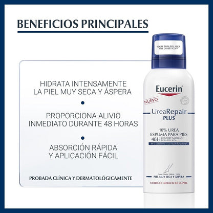 EUCERIN UreaRepair Espuma para Pies 10% Urea 150ml-2