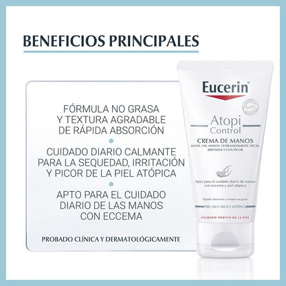 EUCERIN AtopiControl Crema de Manos 75ml-2
