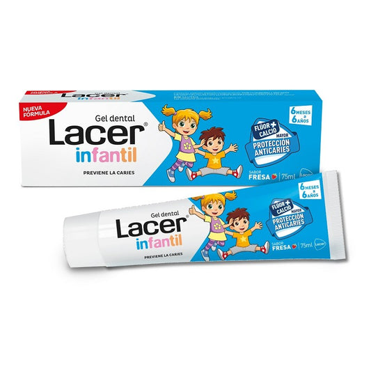 LACER Infantil Gel Dental Sabor Fresa 75ml-1