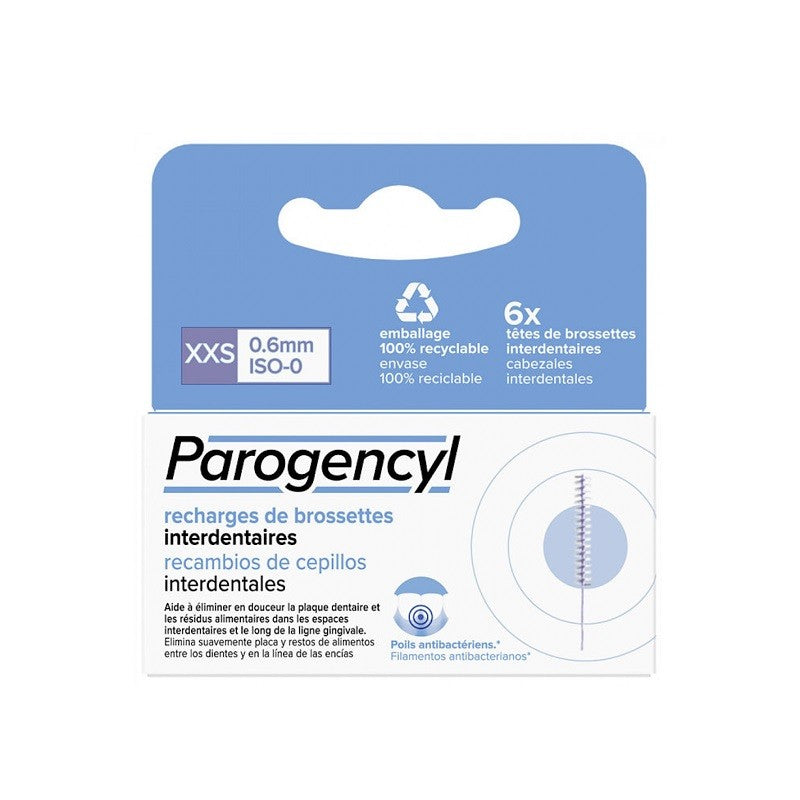 PAROGENCYL Recambios de Cepillos Interdentales XXS 0.6mm ISO-0-1