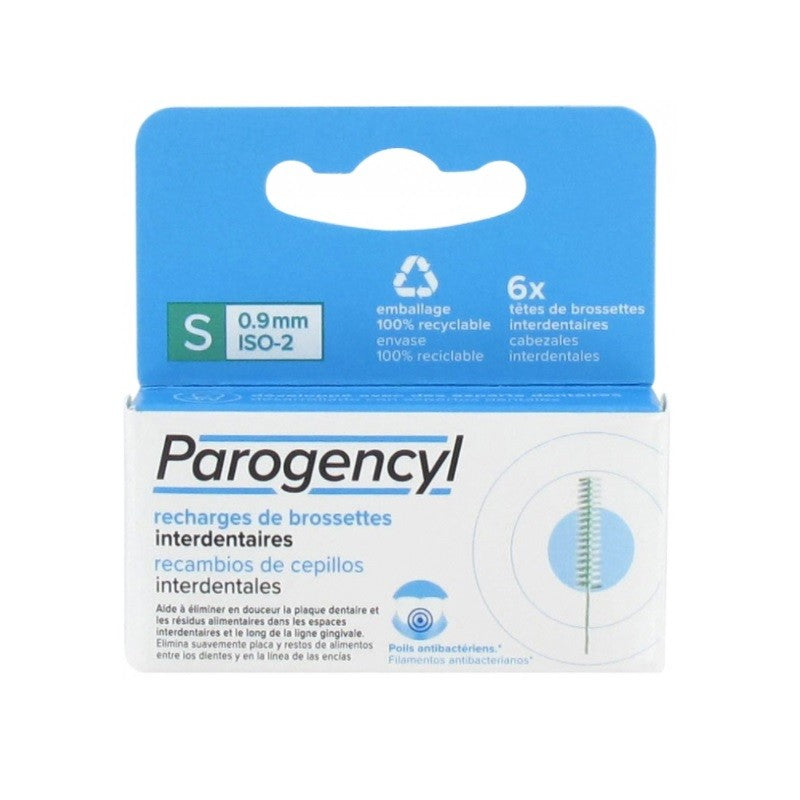 PAROGENCYL Recambios de Cepillos Interdentales S 0.9mm ISO-2-1