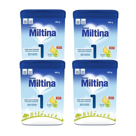 MILTINA 1 Lait de démarrage pour nourrissons PACK 4x800gr